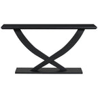 Console Table With Cross Leg Base and Reinforced Support Plate