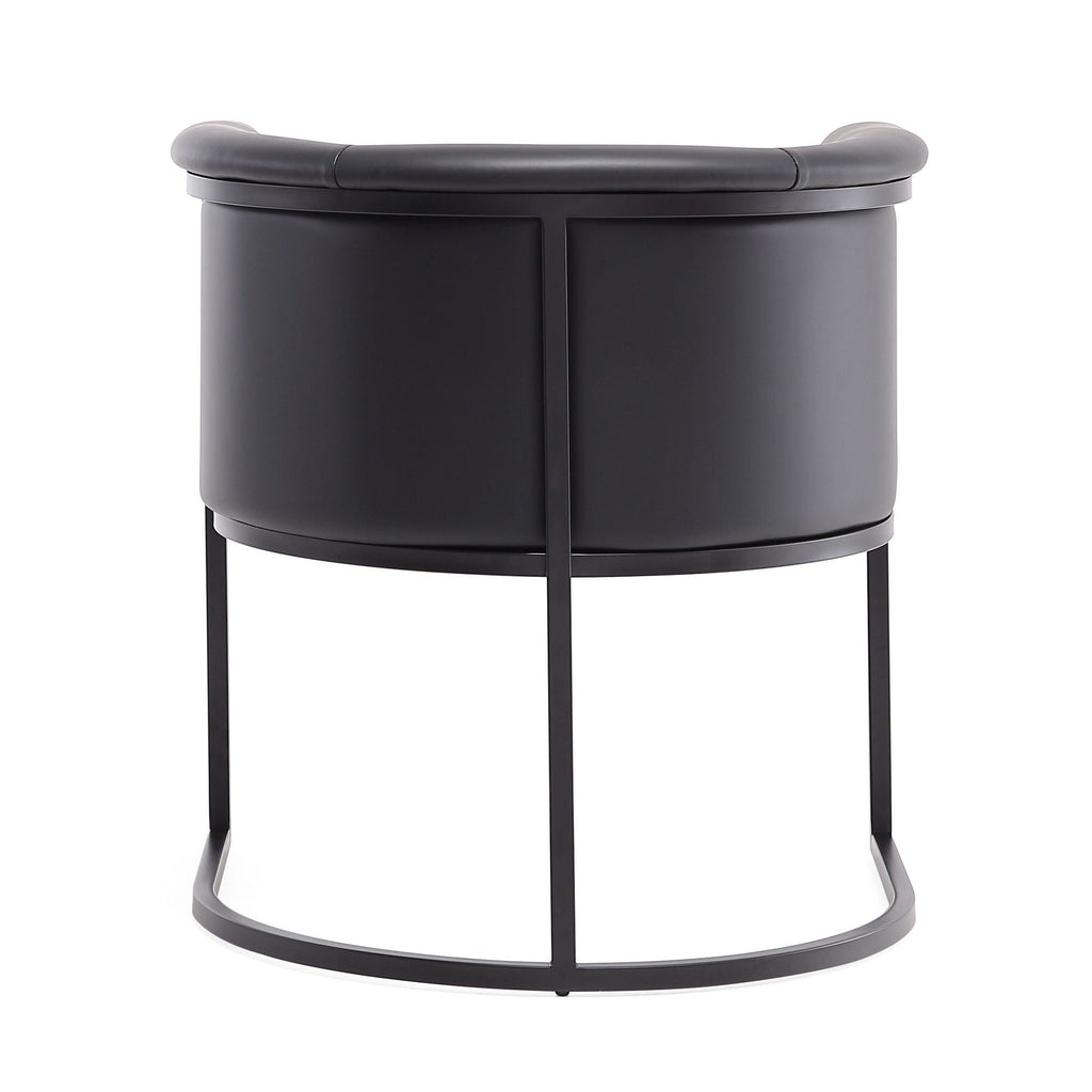 Cosmopolitan Dining Chair with Geometric Metal Frame - Multiple Colors