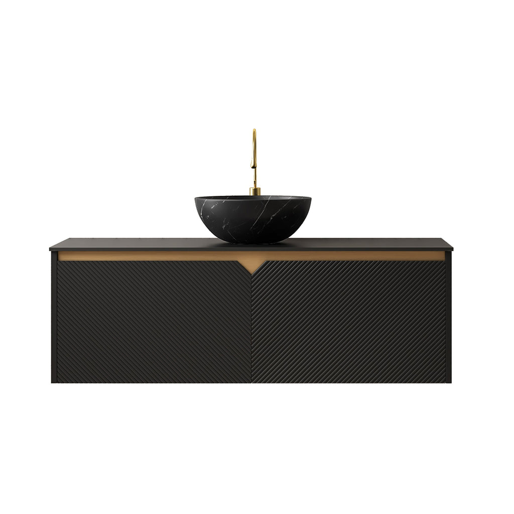 48" Wall-Mounted Bathroom Vanity with Ceramic Sink - Ruben