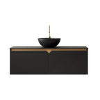 48" Wall-Mounted Bathroom Vanity with Ceramic Sink - Ruben