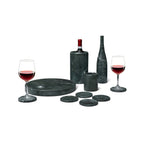 10 Pieces Luxury Natural Marble Dining Room Accessories Set