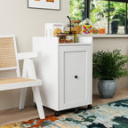 Sliding Snack Cabinet Organizer with Wheels - Particle Board