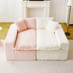 Multifunctional Stationary Sofa with Adjustable Layout - Choice of Color