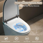 Smart Toilet with Built-In Bidet and Heated Seat - White