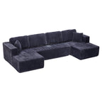 U-Shape Modular Sectional Sofa with Modular Design - Corduroy
