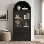 Modern Minimalist Arched Top Storage Cabinet