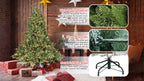 Full-Bodied Pre-Lit Evergreen Christmas Tree with 350 Warm White Lights - Green