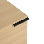 Modern Bathroom Vanity with Side Storage - Light Brown or White