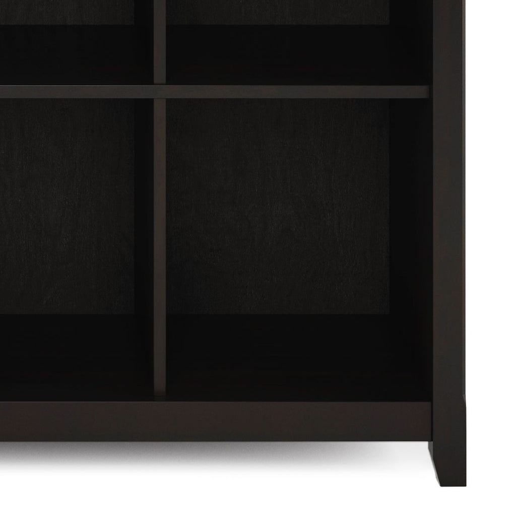 Amherst Cube Storage Bookcase with Large Cubbies - Dark Brown, Dark Gray, or White