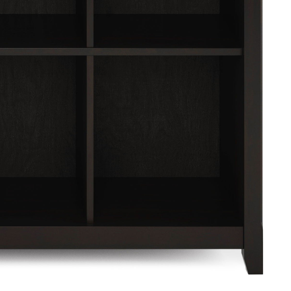 Amherst Cube Storage Bookcase with Large Cubbies - Dark Brown, Dark Gray, or White