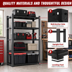 72"H Heavy Duty 5-Tier Shelving Rack