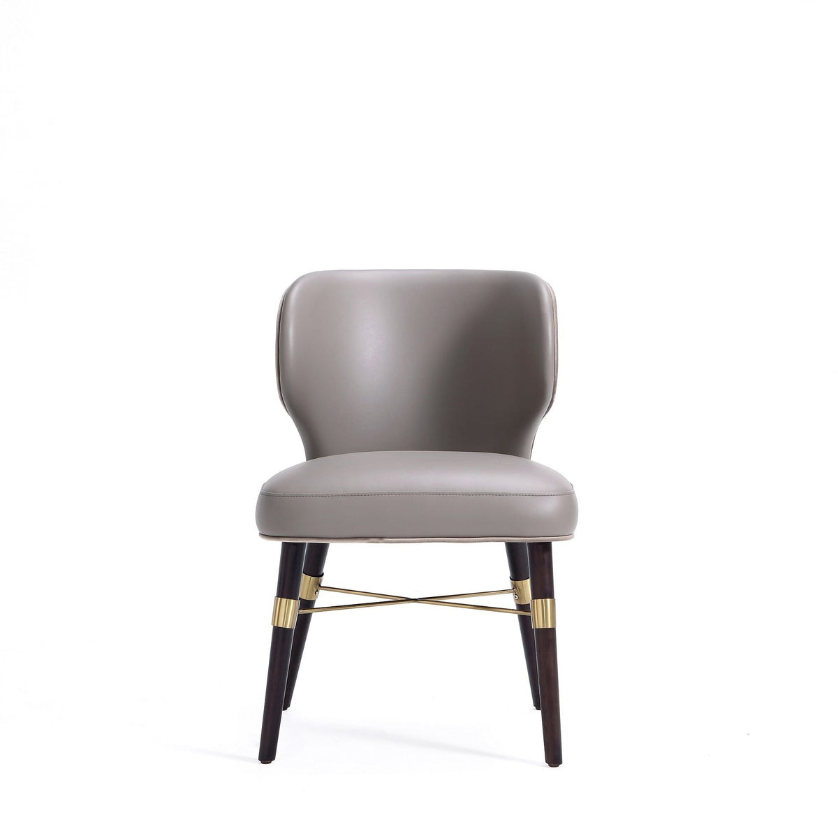 Strine Dining Chair with Wood Frame and Modern Upholstery - Available in Dark Gray or Blue