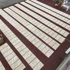 Textured 3D Decorative Tiles with Polished Marble Surface - Yellow, Gray, or White