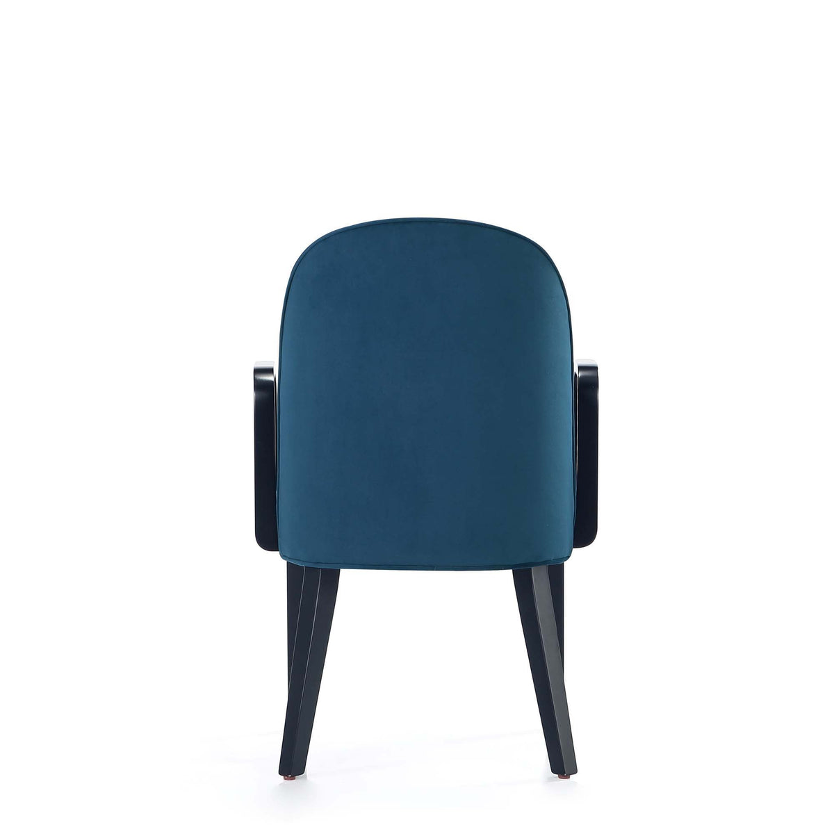 Upholstered Armchair with Solid Beech Wood Frame - Blue or Gray