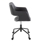 Contemporary Adjustable Office Chair with Cushioned Seat - Multiple Colors