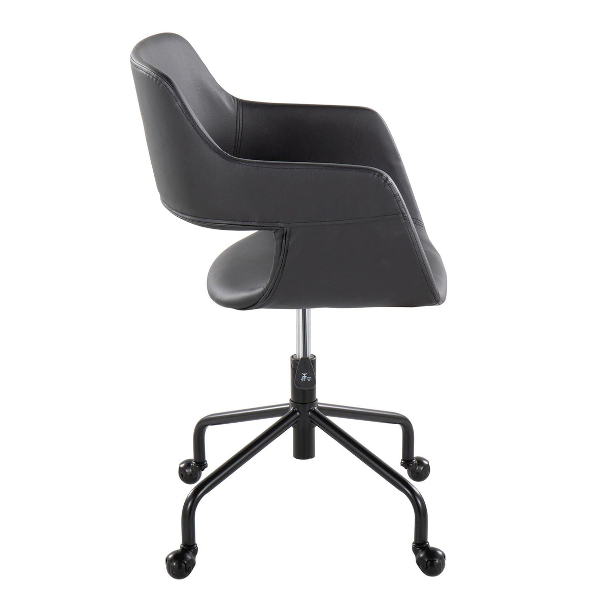 Contemporary Adjustable Office Chair with Cushioned Seat - Multiple Colors