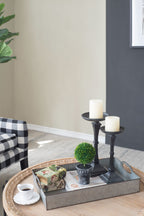 Decorative Galvanized Nesting Trays with Rustic Design - Gray