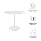 Lippa Round Faux Marble Dining Table by Modway