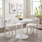 Lippa Round Faux Marble Dining Table by Modway