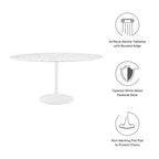 Lippa Round Faux Marble Dining Table by Modway