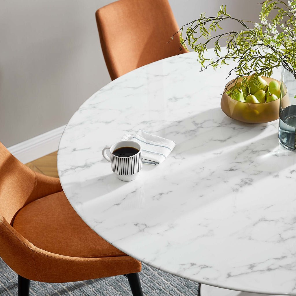 Lippa Round Faux Marble Dining Table by Modway