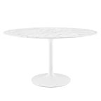 Lippa 54" Oval Faux Marble Dining Table by Modway - EEI-1134