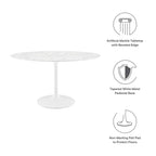 Lippa 54" Oval Faux Marble Dining Table by Modway - EEI-1134