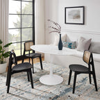 Lippa 54" Oval Faux Marble Dining Table by Modway - EEI-1134