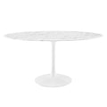 Lippa 60" Oval Faux Marble Dining Table by Modway - EEI-1135