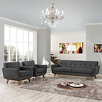 Engage Armchairs and Sofa Set of 3 by Modway