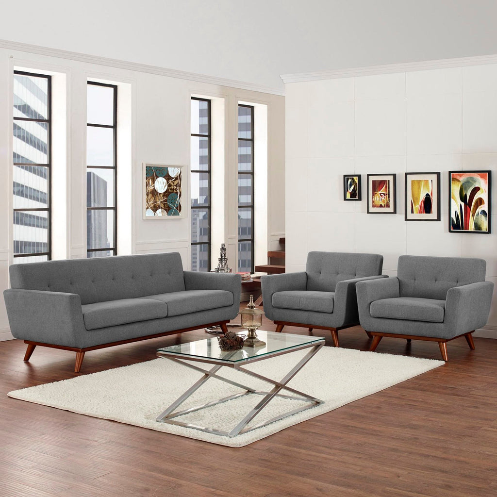 Engage Armchairs and Sofa Set of 3 by Modway