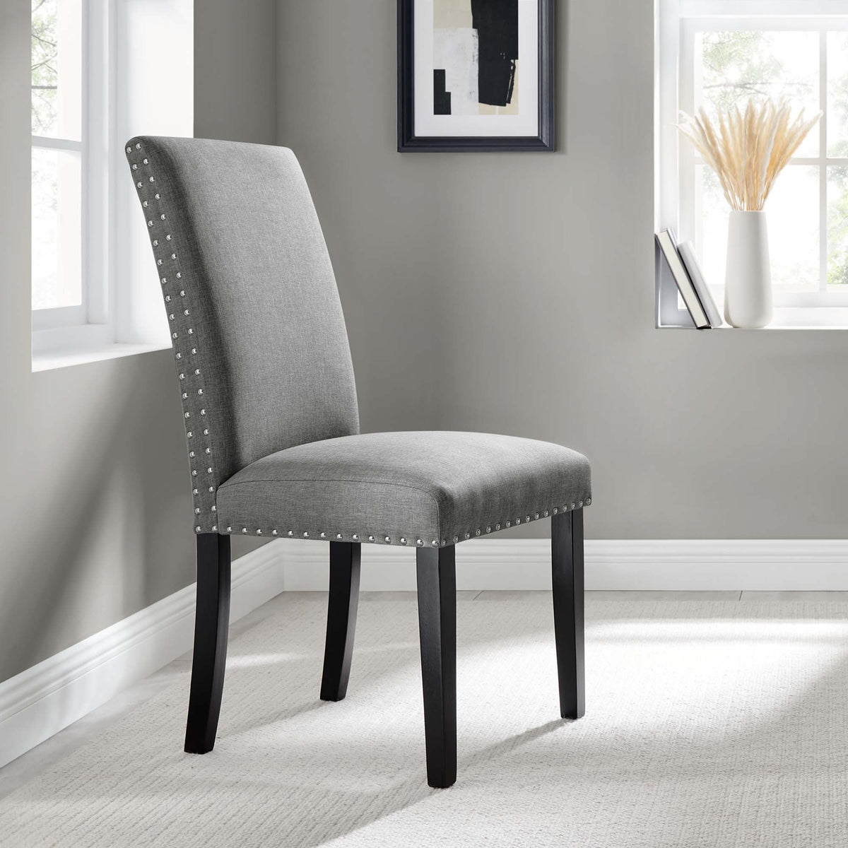 Parcel Dining Upholstered Fabric Side Chair by Modway