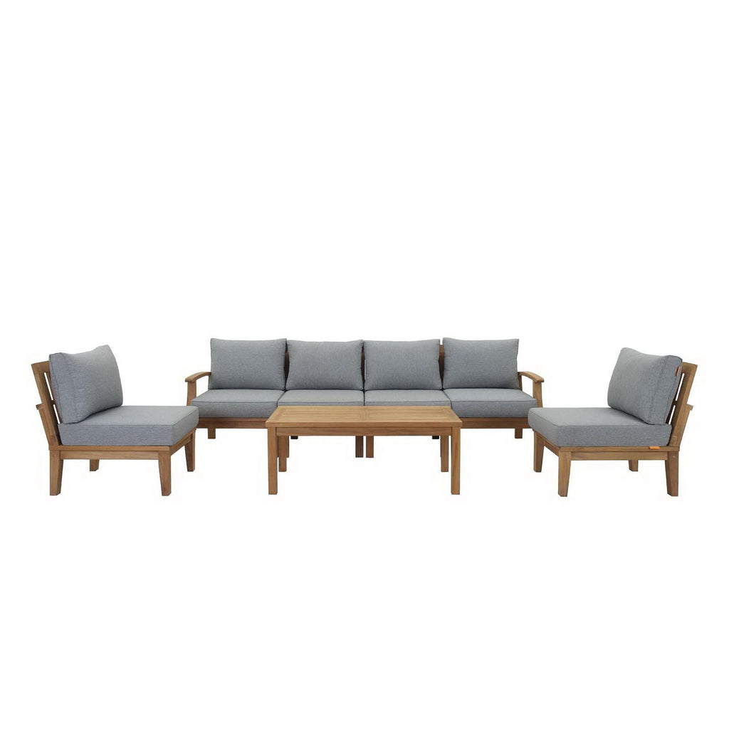 Marina 7 Piece Outdoor Patio Teak Set by Modway