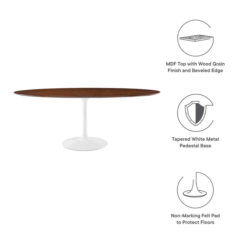 Lippa 78" Oval Wood Dining Table by Modway - EEI-1661