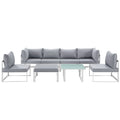 Fortuna 8 Piece Outdoor Patio Sectional Sofa Set by Modway