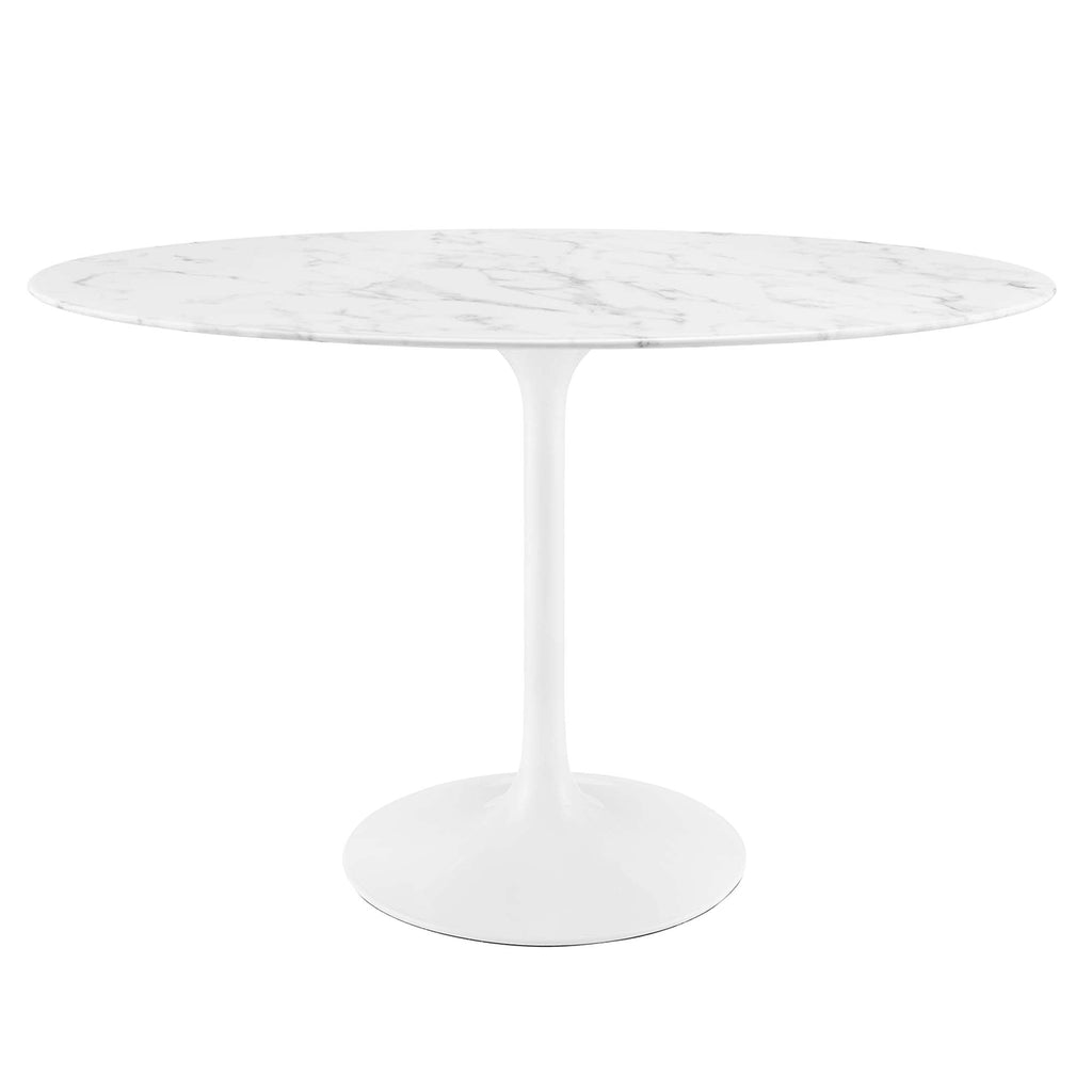 Lippa 48" Oval Faux Marble Dining Table by Modway - EEI-2021