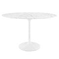 Lippa 48" Oval Faux Marble Dining Table by Modway - EEI-2021