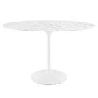 Lippa 48" Oval Faux Marble Dining Table by Modway - EEI-2021
