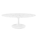 Lippa 48" Oval Faux Marble Coffee Table by Modway - EEI-2022