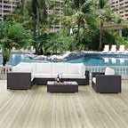 Convene 7 Piece Outdoor Patio Sectional Set by Modway