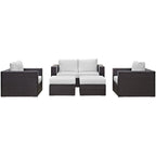 Convene 5 Piece Outdoor Patio Sofa Set by Modway