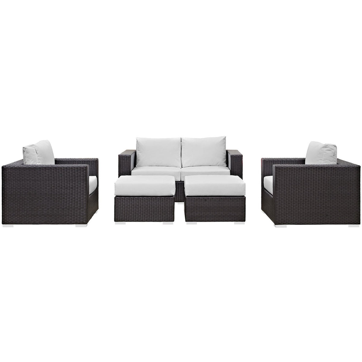 Convene 5 Piece Outdoor Patio Sofa Set by Modway