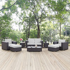 Convene 8 Piece Outdoor Patio Sofa Set by Modway
