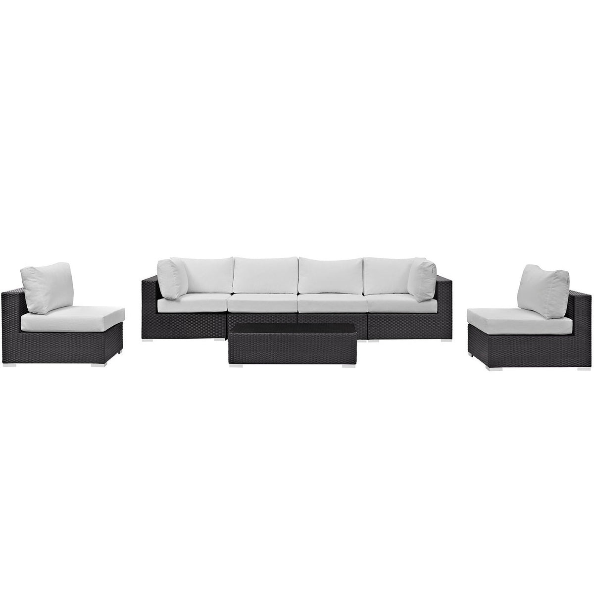 Convene 7 Piece Outdoor Patio Sectional Set by Modway