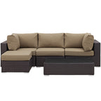 Convene 5 Piece Outdoor Patio Sectional Set by Modway