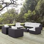 Convene 8 Piece Outdoor Patio Sectional Set by Modway