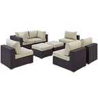 Convene 8 Piece Outdoor Patio Sectional Set by Modway