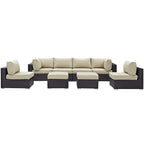 Convene 8 Piece Outdoor Patio Sectional Set by Modway