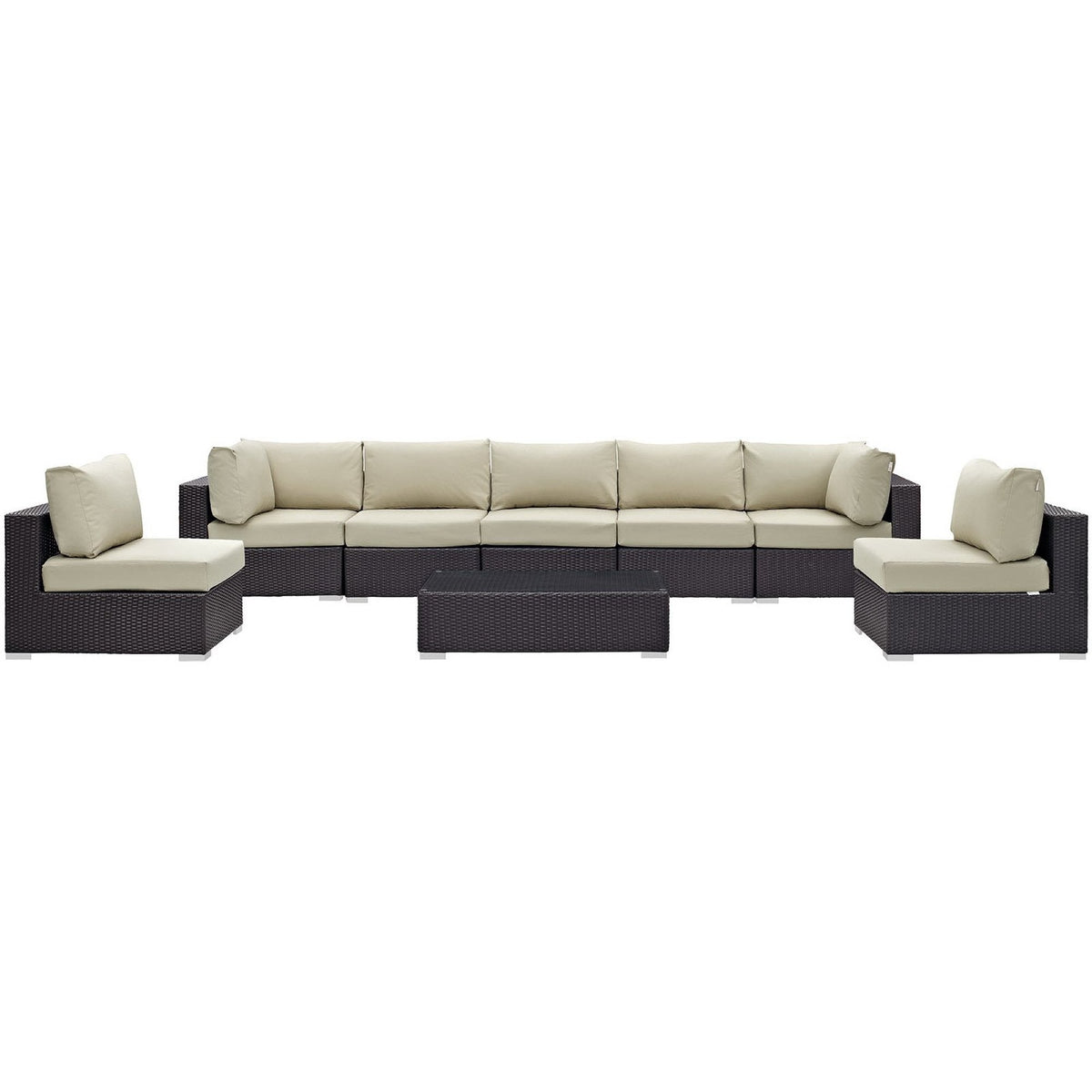 Convene 8 Piece Outdoor Patio Sectional Set by Modway