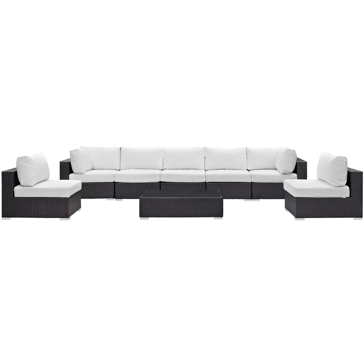 Convene 8 Piece Outdoor Patio Sectional Set by Modway